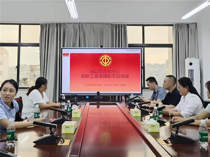 我所林天栋律师、吴云亮律师赴海口保税区园区为企业解读《民法典》重点内容